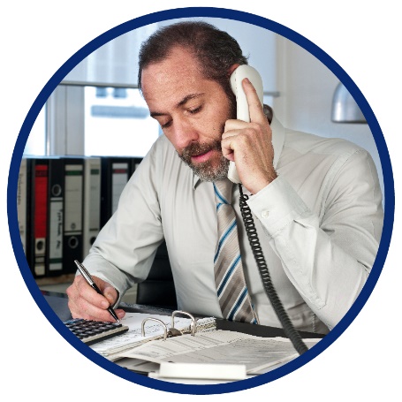 A man talking on the phone