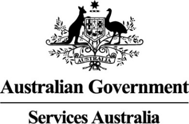Australian Government Services Australia logo.