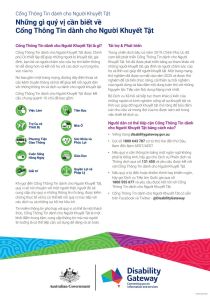 Cách sử dụng Cổng thông tin Khuyết tật / How to use the Disability ...