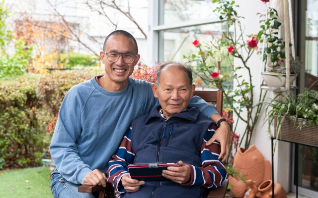 Kim and Father image